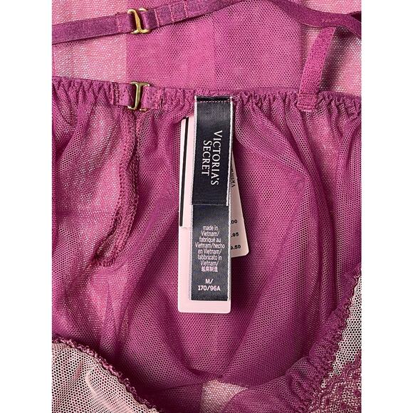 Victoria’s Secret Sheer Lace Babydoll Lingerie NWT Size Medium - Picture 6 of 8